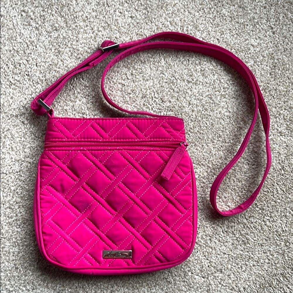 Quilted Pink Crossbody Bag